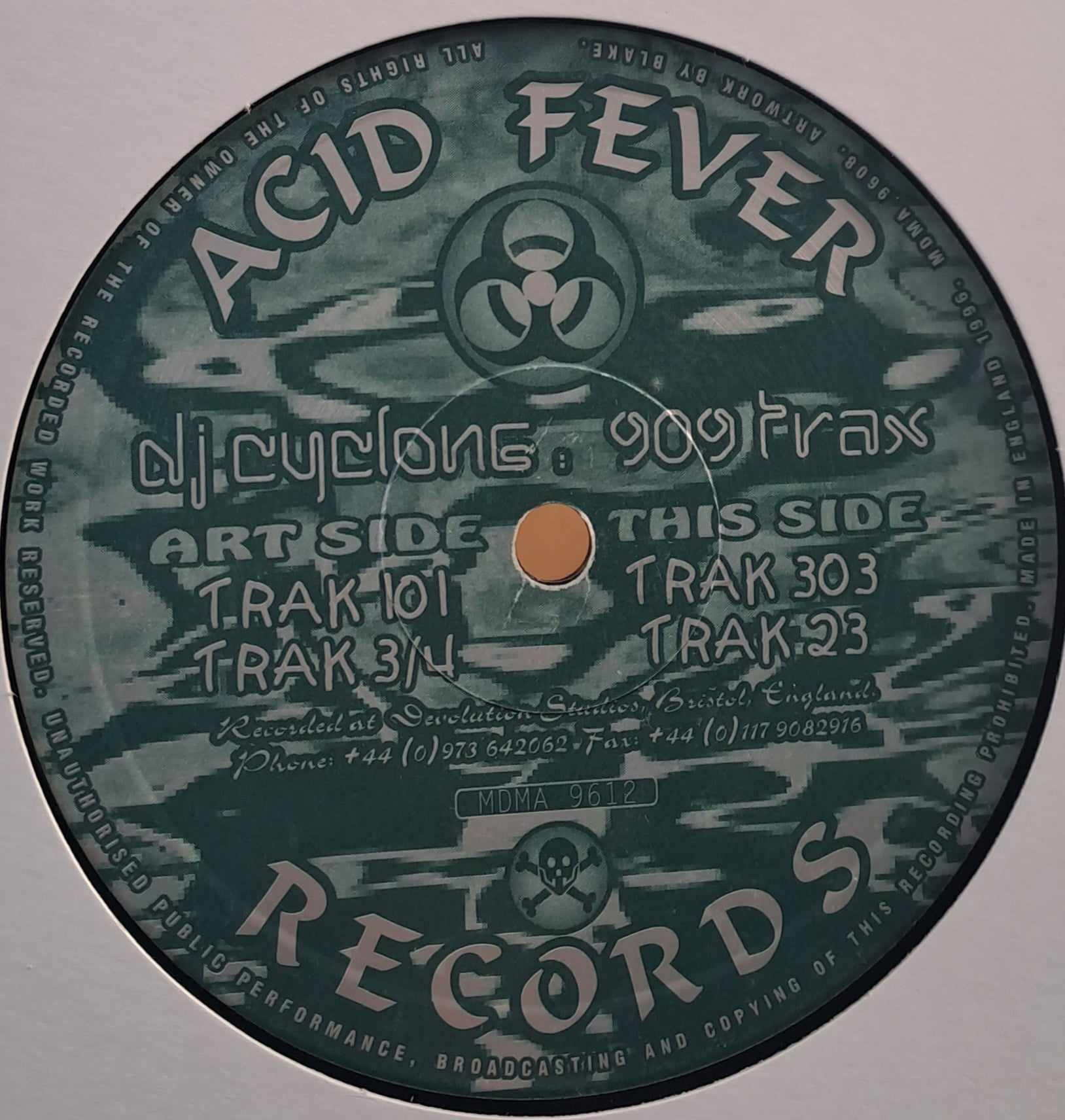 Acid Fever Records – MDMA 9612 - vinyle acid